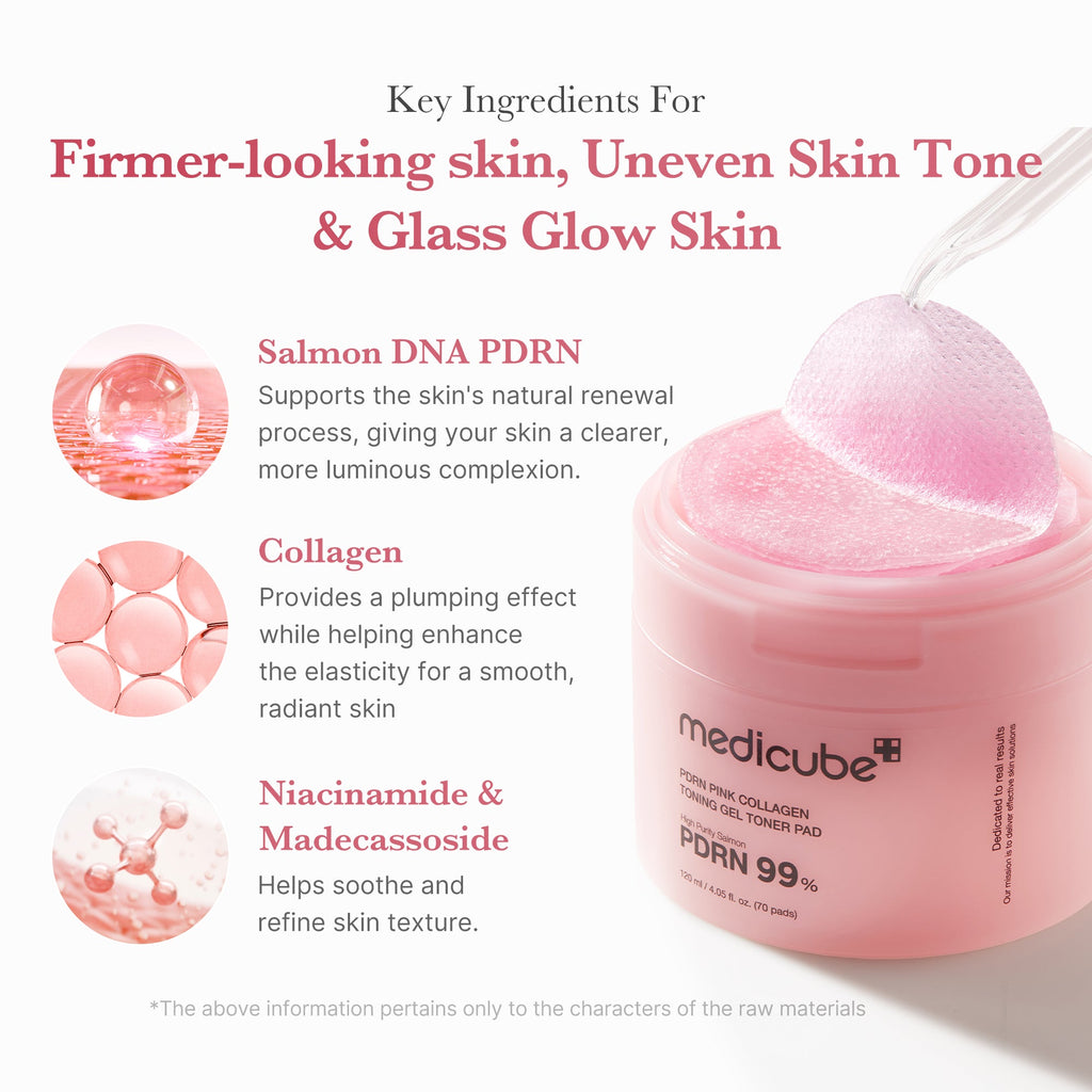 PDRN Pink Collagen Gel Toner Pad