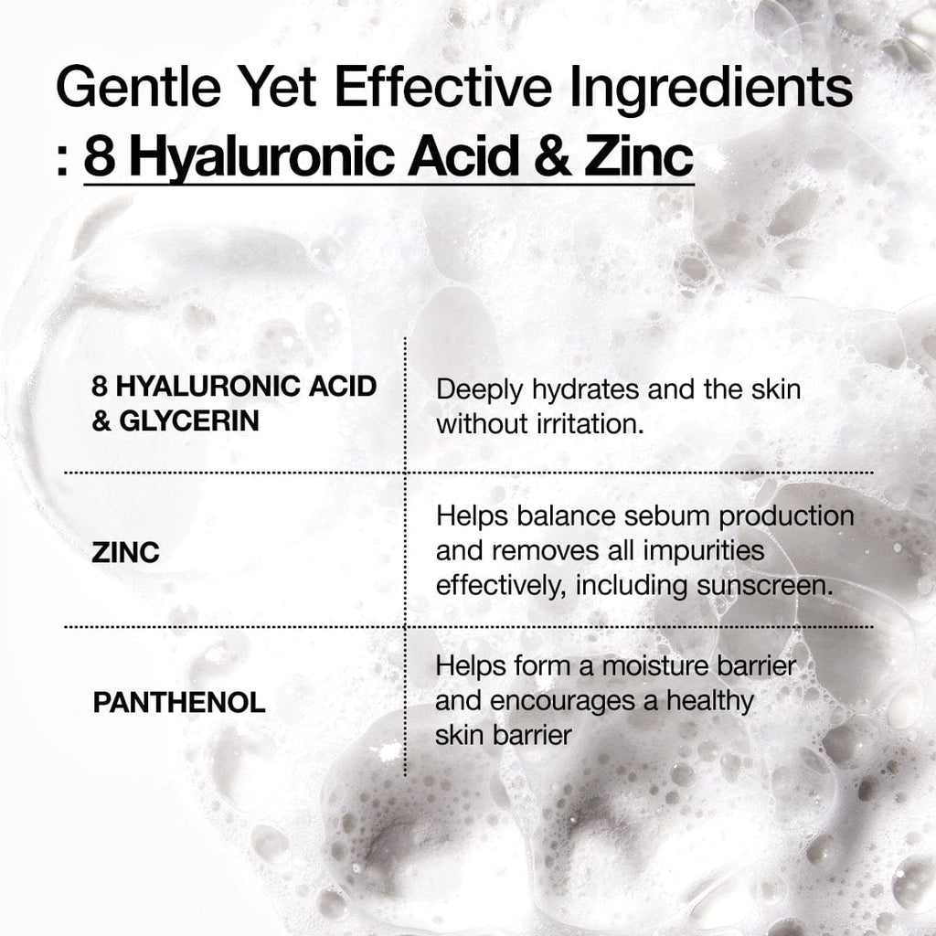 8 Hyaluronic Acid Hydrating Gentle Foaming Cleanser