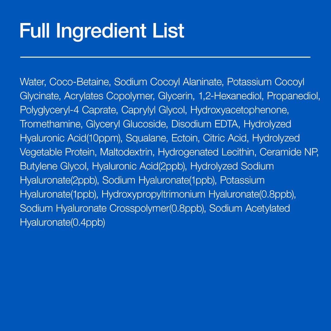 8 Hyaluronic Acid Moisturizing Gentle Gel Cleanser