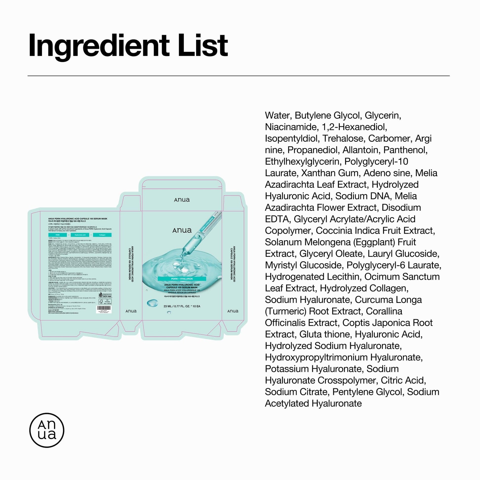 [BOGO] PDRN Hyaluronic Acid Capsule 100 Serum Mask (10ea)