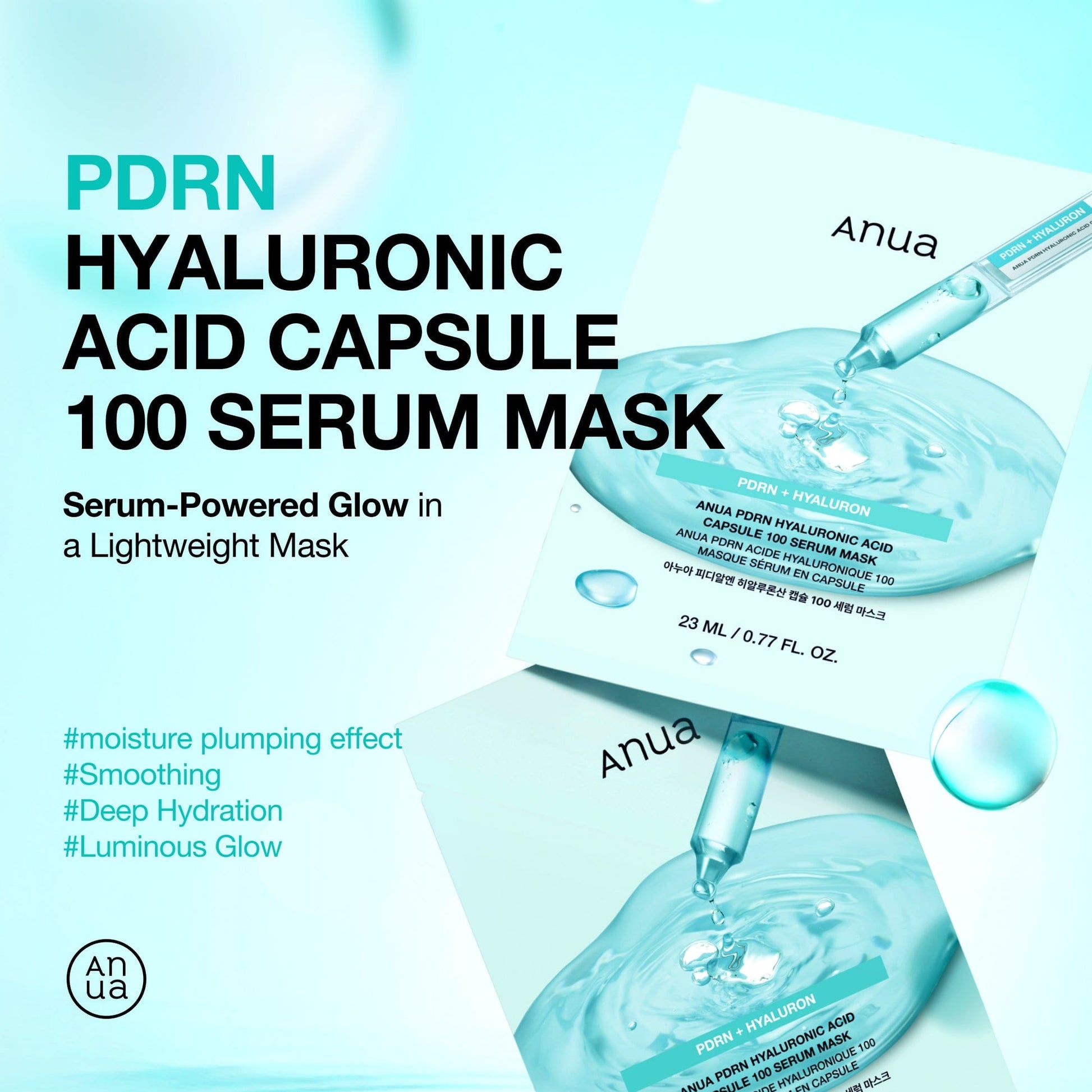 [BOGO] PDRN Hyaluronic Acid Capsule 100 Serum Mask (10ea)