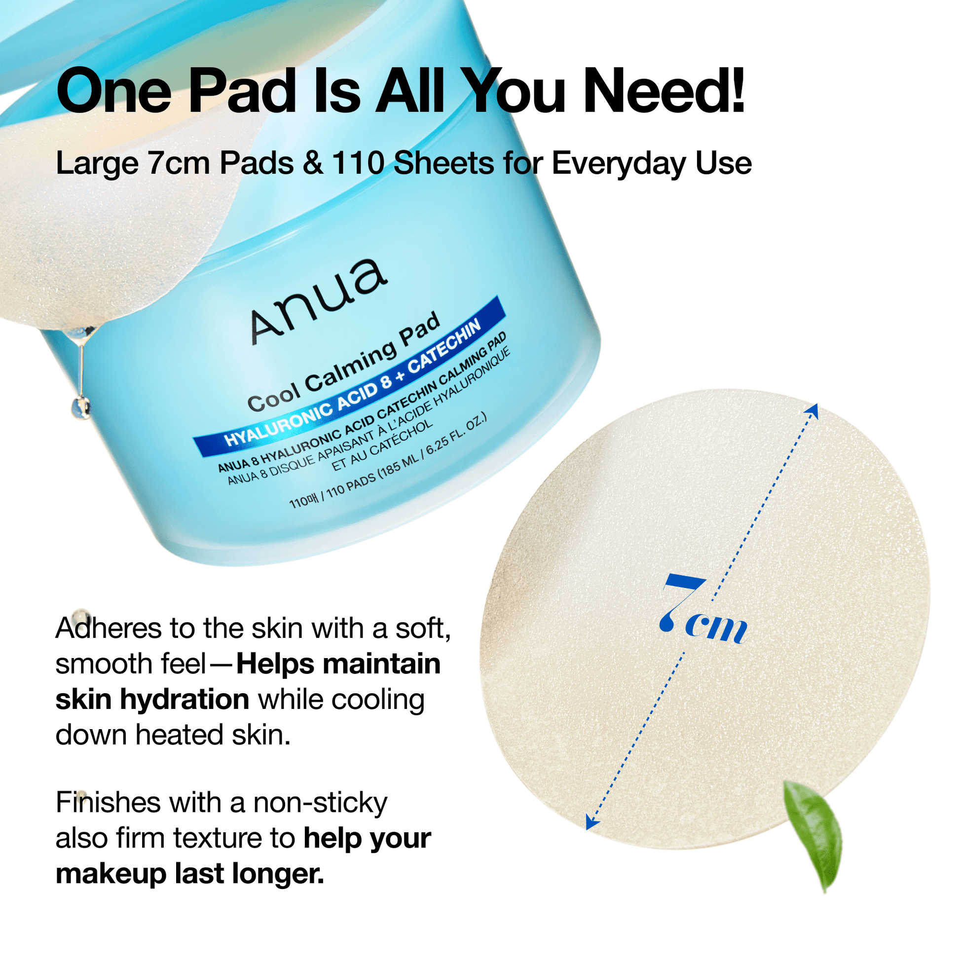 8 Hyaluronic Acid Catechin Calming Pad